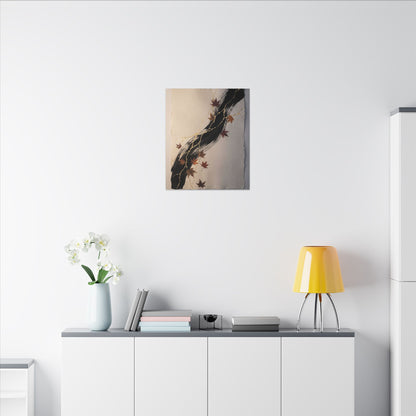 Dawn Ink Brushstroke Canvas Art - Kintsugi Ma