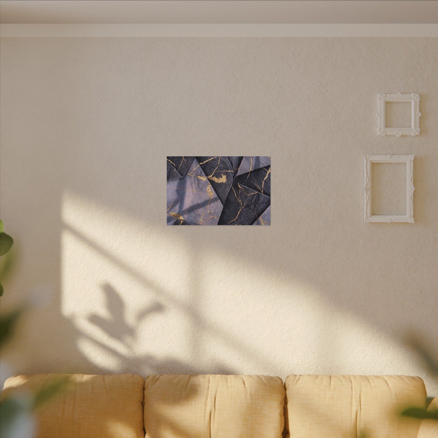 Seijaku Paper Fold Canvas Art - Kintsugi Gold Vein