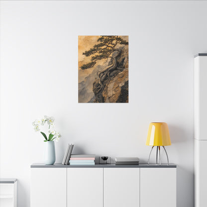 Summer Pine Tree Texture Canvas Art | Cozy Decor
