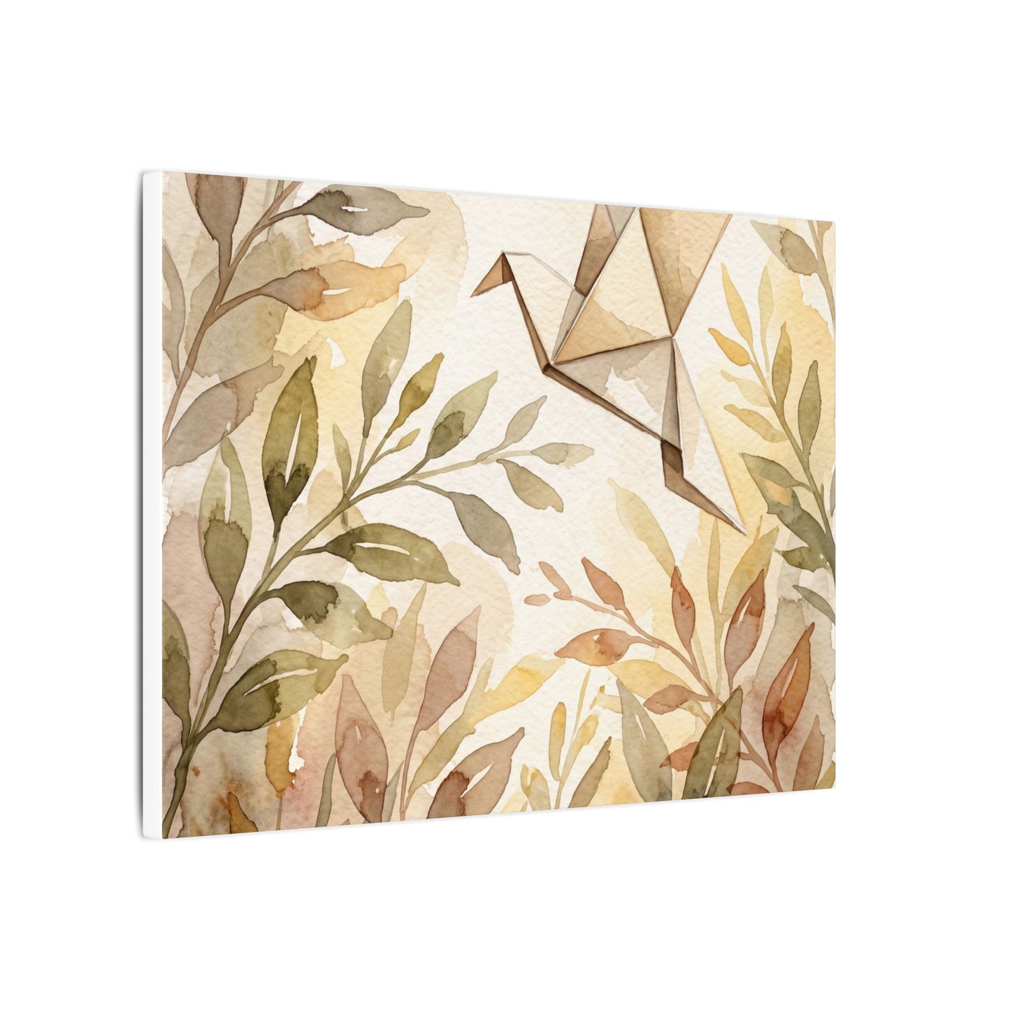 Fukinsei Paper Fold Canvas Art - Japandi Watercolor