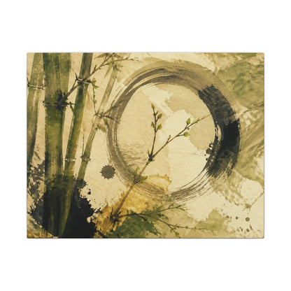 Ink Brushstroke Sumi E Canvas Art | Calm Zen Art