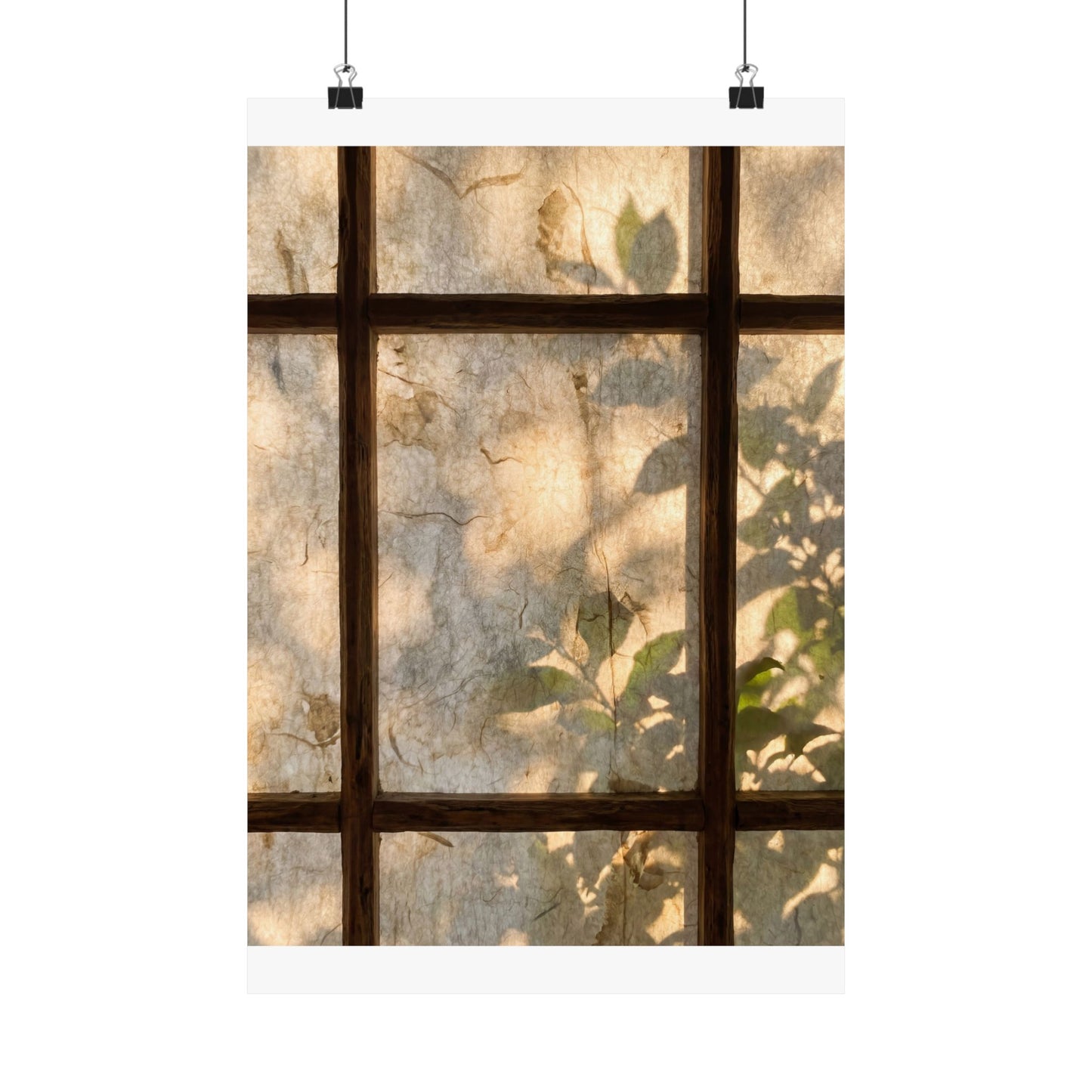 Shoji Screen Wall Art Print | Summer Japandi Texture Art