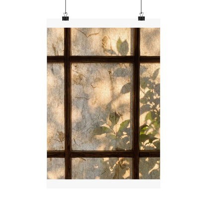 Shoji Screen Wall Art Print | Summer Japandi Texture Art