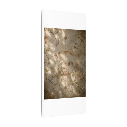 Japandi Rust Patina in Dappled | Japanese Pattern Canvas Art
