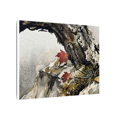 Pine Tree Autumn Canvas Art | Japandi Earthy Design