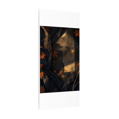 Autumn Silk Drape Shadow Zen Canvas Art | Bold Decor
