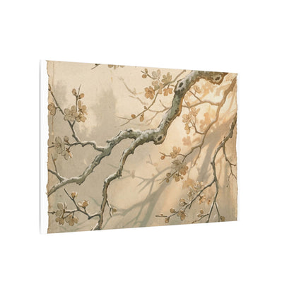 Cherry Blossom Canvas Art | Winter Japandi Japanese Pattern Art