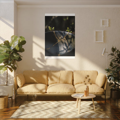 Seijaku Broken Pottery Canvas Art - Dark Japandi Shadow Zen