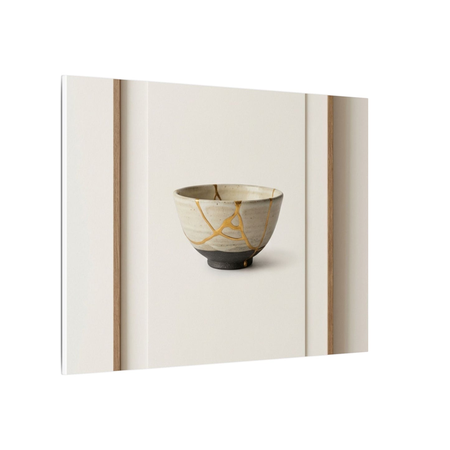 Kintsugi Charcoal Canvas Art