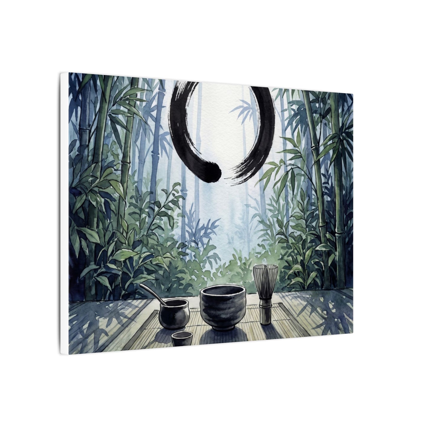 Seijaku Tea Ceremony Canvas Art - Zen Enso
