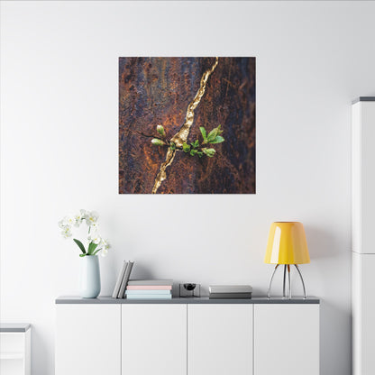 Overcast Rust Patina Canvas Art - Kintsugi Datsuzoku