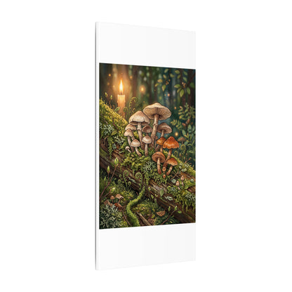 Spring Wild Mushrooms Herbarium Canvas Art | Rustic Decor