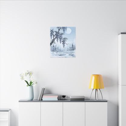 Seijaku Wisteria Canvas Art - Zen Sumi E