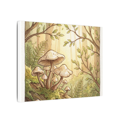 Spring Wild Mushrooms Mushroom Illustration Canvas Art | Cozy Decor