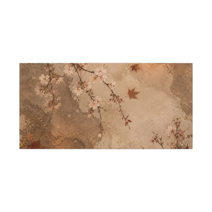 Cherry Blossom Canvas Art | Autumn Japandi Japanese Pattern Art