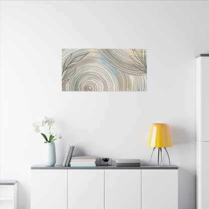 Kanso Water Ripple Canvas Art - Japandi Minimal Line