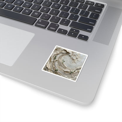 Japandi Ocean Wave in Overcast | Texture Sticker