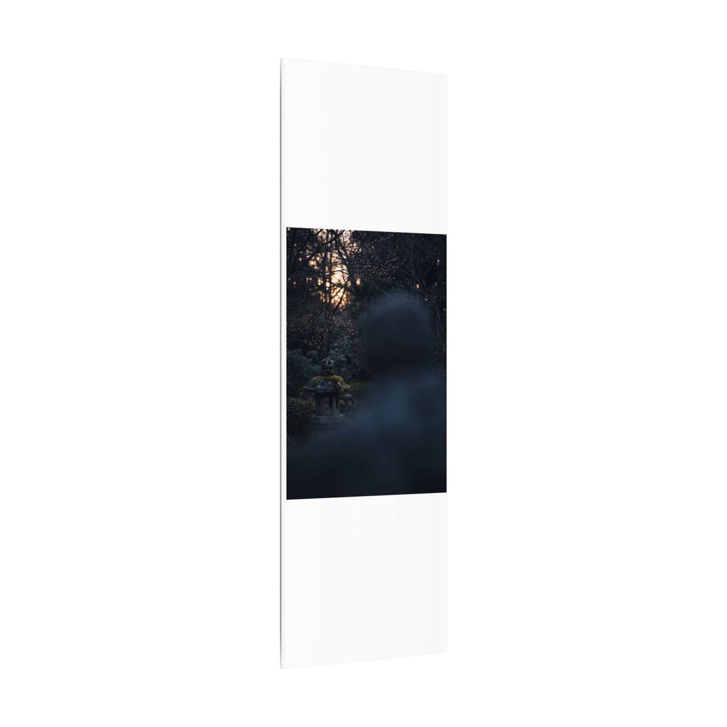 Spring Stone Lantern Moody Minimal Canvas Art | Bold Decor