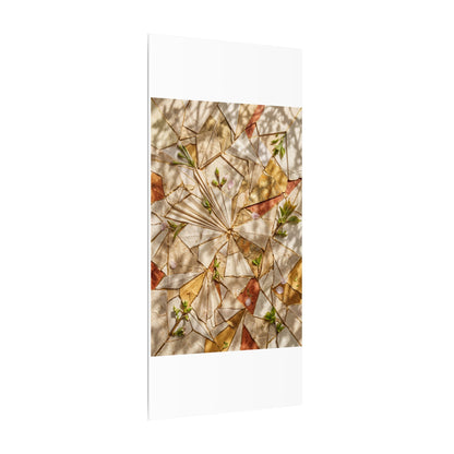 Resilient Paper Fold Canvas Art - Gold Repair Kintsugi