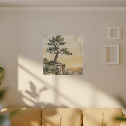 Pine Tree Canvas Art | Summer Japandi Texture Art