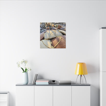 Broken Pottery Crackle Gold Canvas Art | Healing Kintsugi Art