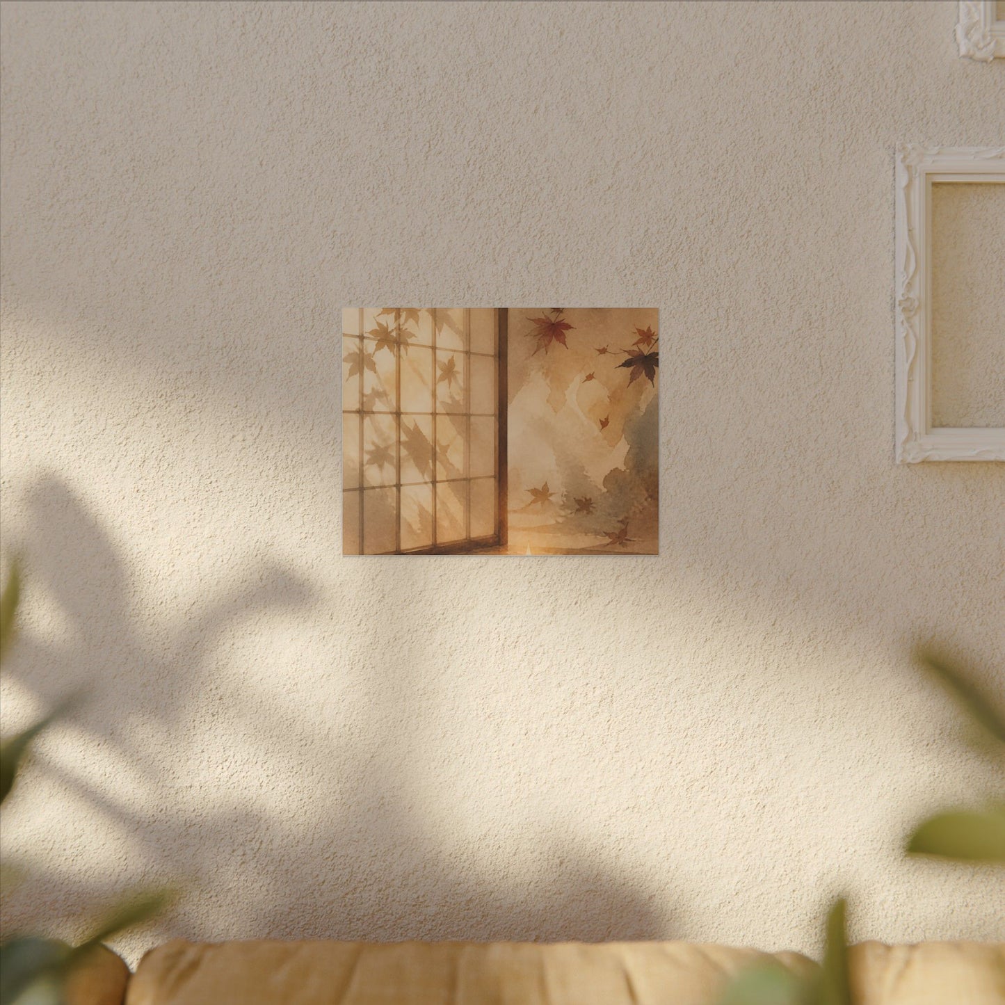 Candlelight Shoji Screen Canvas Art - Japandi Ma