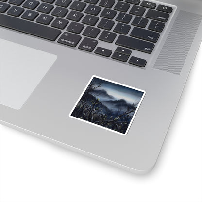 Shibui Mountain Mist Sticker - Dark Japandi Dark Texture