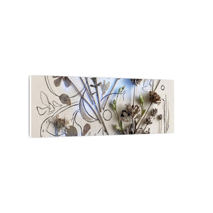 Dried Flowers Minimal Line Canvas Art | Elegant Japandi Art