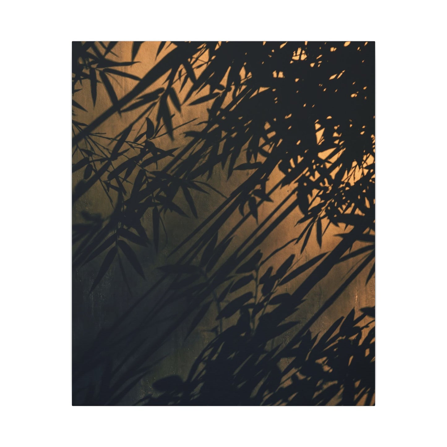 Sophisticated Shadow Play Canvas Art - Shadow Zen Dark Japandi