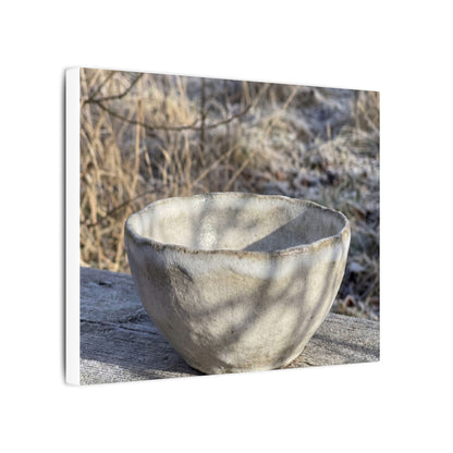 Dappled Ceramic Bowl Canvas Art - Japandi Fukinsei