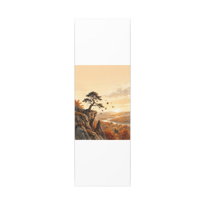 Pine Tree Autumn Canvas Art | Japandi Warm Design