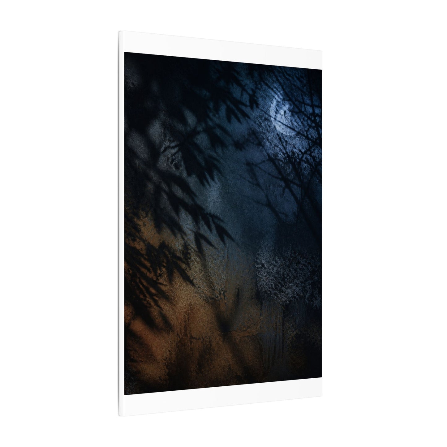 Kanso Shadow Play Canvas Art - Dark Japandi Shadow Zen