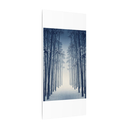 Bamboo Grove Canvas Art | Winter Zen Ukiyo E Inspired Art