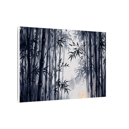 Tranquil Bamboo Grove Canvas Art - Sumi E Zen