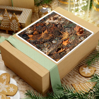 Warm Rust Patina Sticker - Texture Japandi Art Print