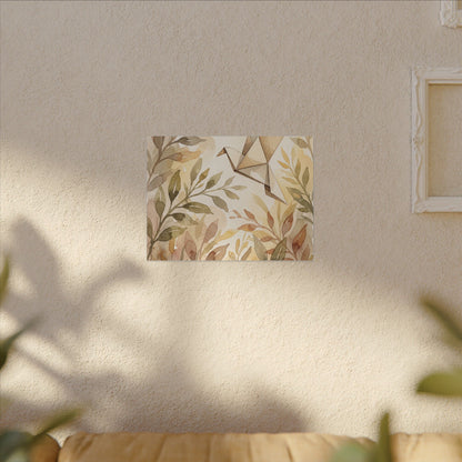 Fukinsei Paper Fold Canvas Art - Japandi Watercolor