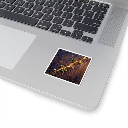 Candlelight Rust Patina Sticker - Kintsugi Shibui