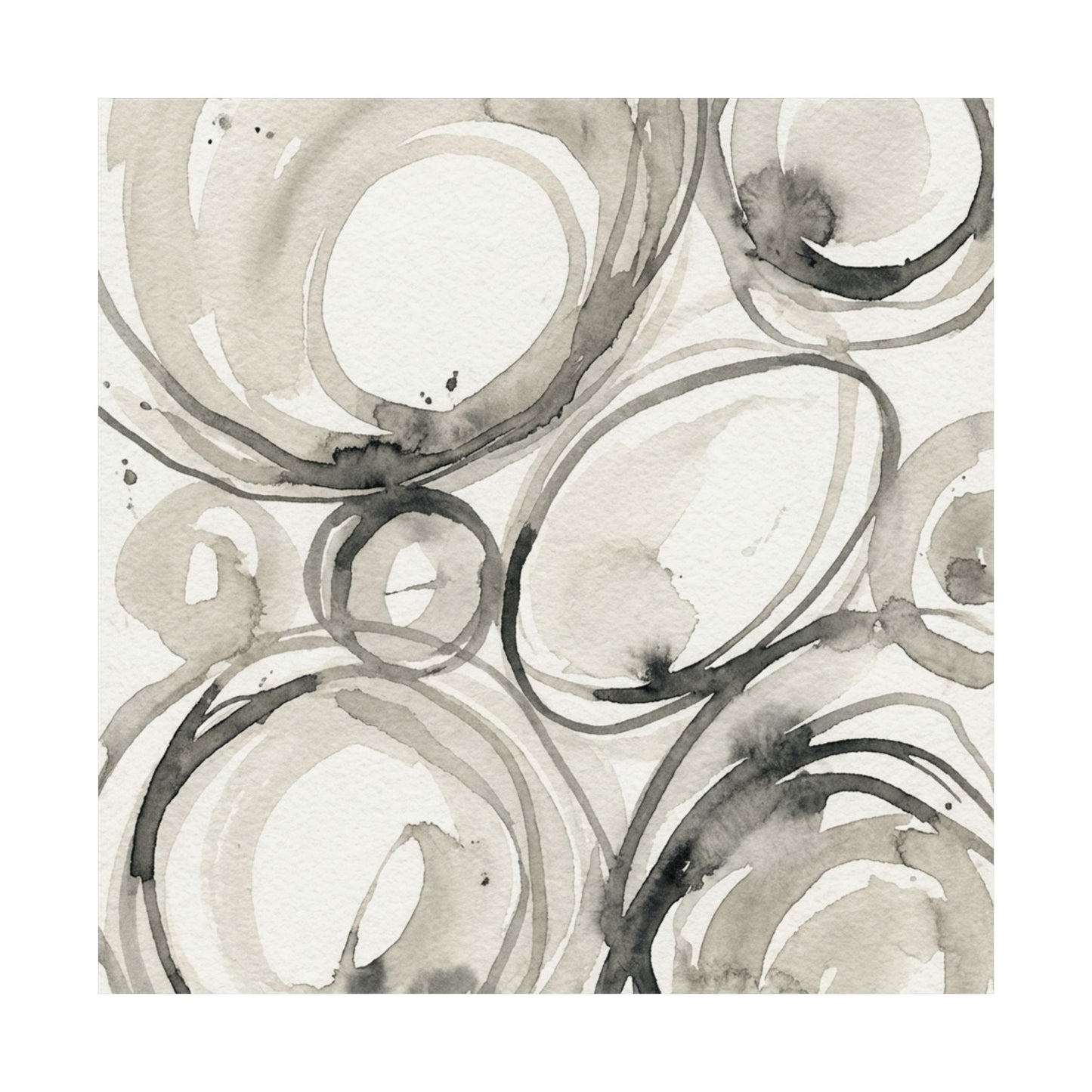 Handcrafted Feel Japandi Watercolor Wall Art Print