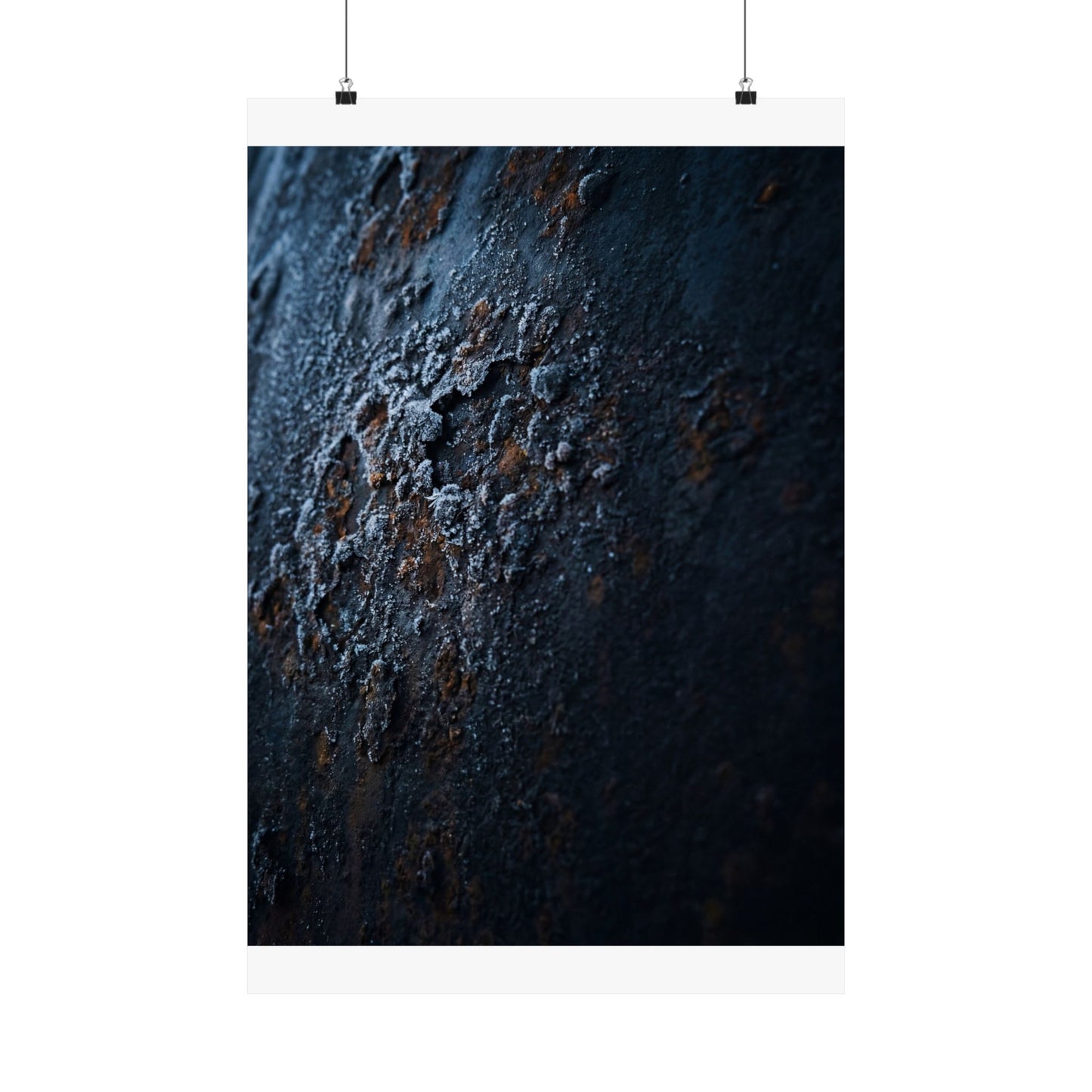 Rust Patina Wall Art Print | Winter Dark Japandi Shadow Zen Art Art Print