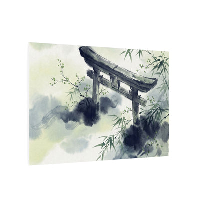 Torii Gate Sumi E Canvas Art | Serene Zen Art