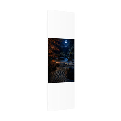 Summer Rock Garden Shadow Zen Canvas Art | Moody Decor