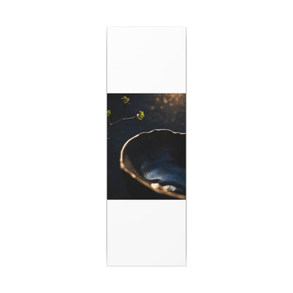 Ma Ceramic Bowl Canvas Art - Dark Japandi Shadow Zen