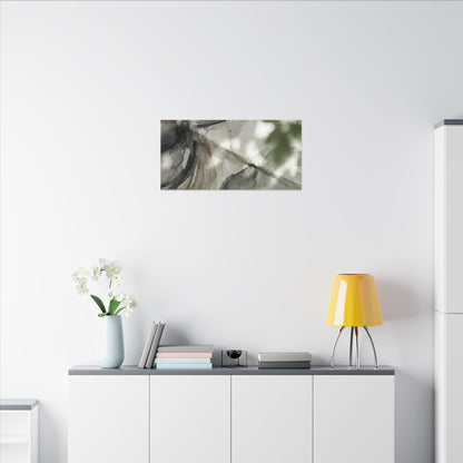 Spring Paper Fold Watercolor Canvas Art | Warm Decor