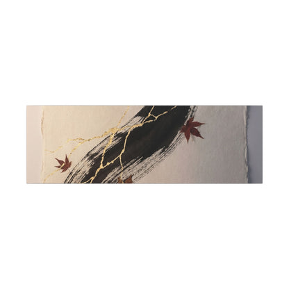 Dawn Ink Brushstroke Canvas Art - Kintsugi Ma