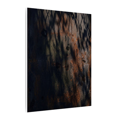 Rust Patina Shadow Zen Canvas Art | Luxurious Dark Japandi Art