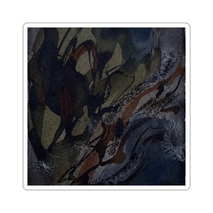 Overcast Shadow Play Sticker - Dark Japandi Fukinsei Art Print