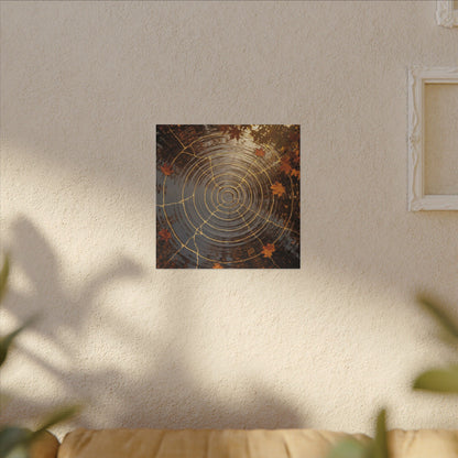 Artful Water Ripple Canvas Art - Gold Vein Kintsugi
