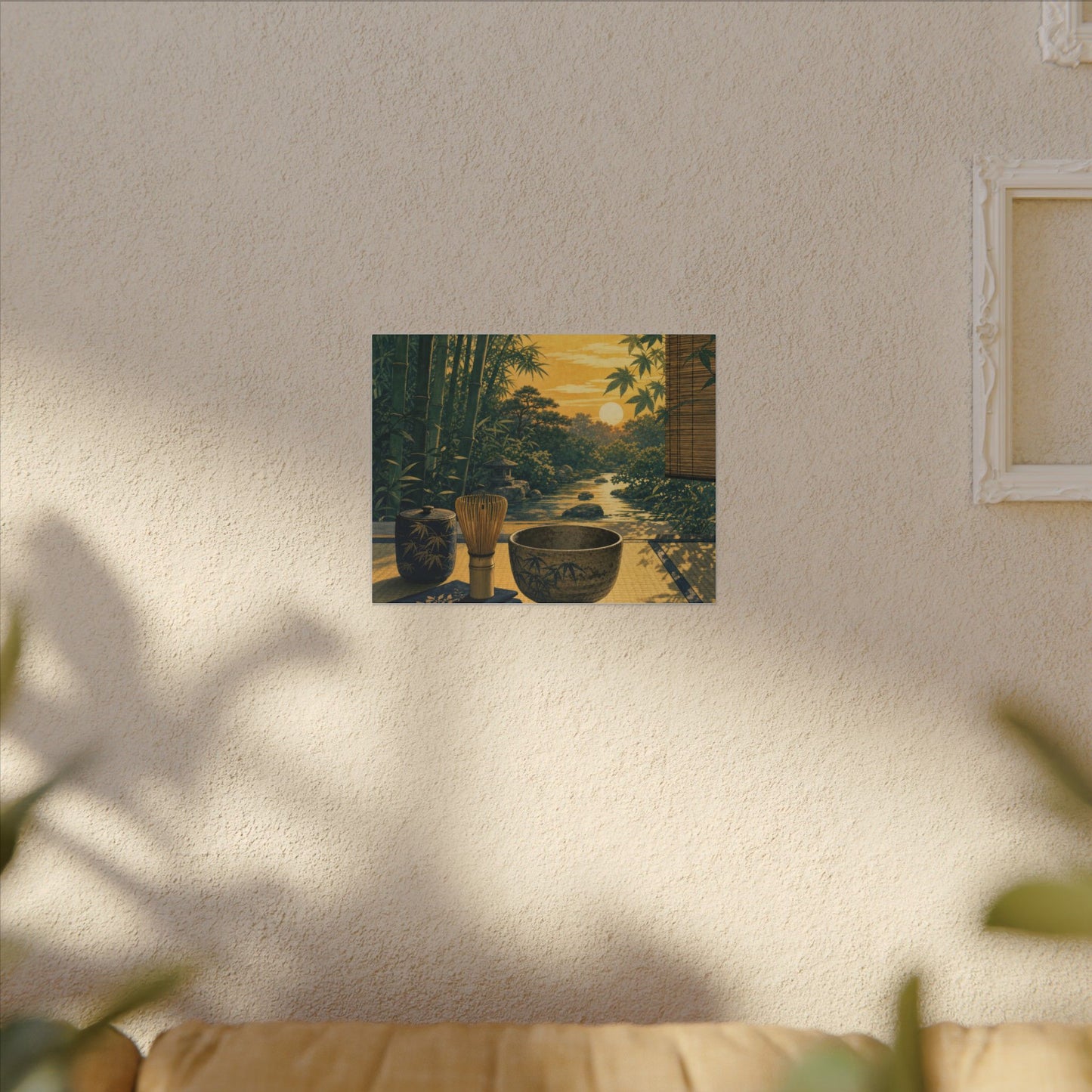 Ma Tea Ceremony Canvas Art - Zen Ukiyo E Inspired