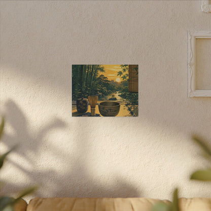 Ma Tea Ceremony Canvas Art - Zen Ukiyo E Inspired