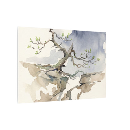 Moonlight Pine Tree Canvas Art - Japandi Ma